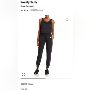 Sweaty Betty Gary Jumpsuit Black Size Small
